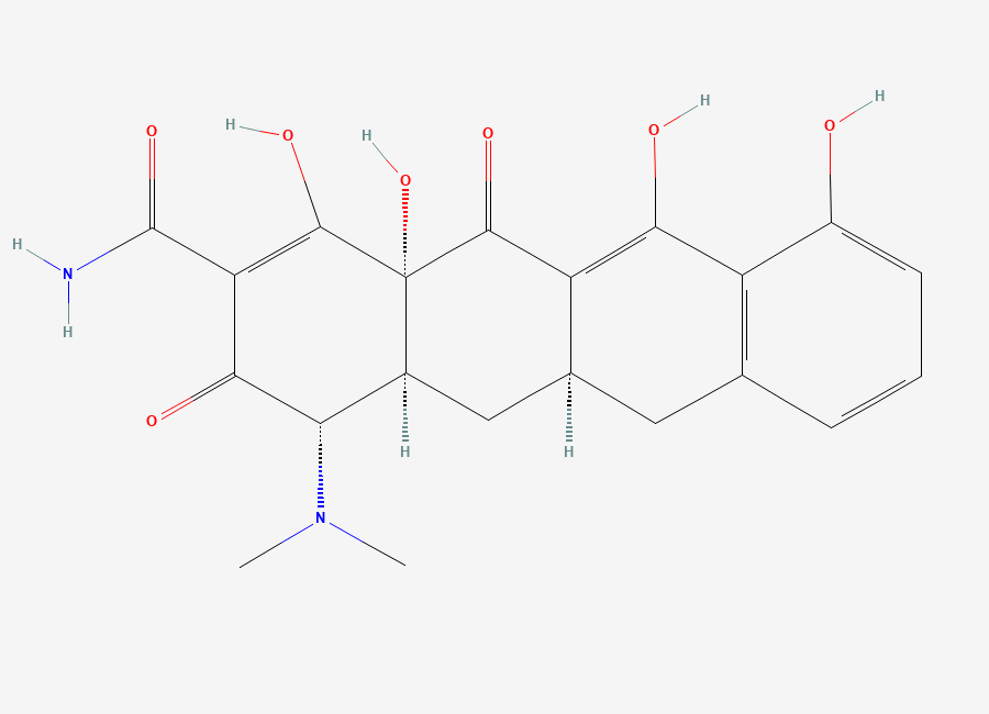 Two-dimensional chemical structure of Sancycline, CAS 808-26-4