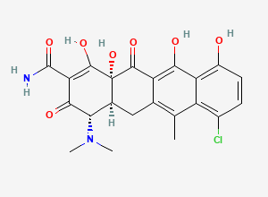 Two-dimensional chemical structure of Anhydrochlortetracycline, CAS 4497-08-9