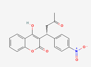 Two-dimensional chemical structure of Acenocoumarol (R)-Isomer, CAS 66556-77-2