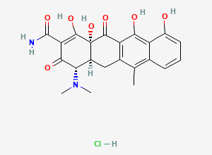 Two-dimensional chemical structure of Anhydrotetracycline hydrochloride / Tetracycline Anhydro HCl/ Lymecycline EP Impurity C/ Chlortetracycline EP Impurity J (HCl Salt), CAS 13803-65-1
