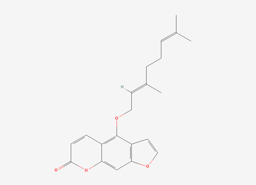 Two-dimensional chemical structure of Bergamottin