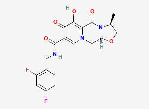Two-dimensional chemical structure of Cabotegravir, CAS 1051375-10-0