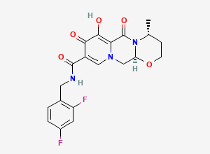 Two-dimensional chemical structure of Dolutegravir, CAS 1051375-16-6