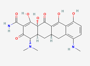 Two-dimensional chemical structure of N7-Demethylminocycline