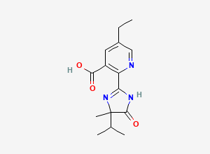 Two-dimensional chemical structure of Imazethapyr, CAS 81335-77-5