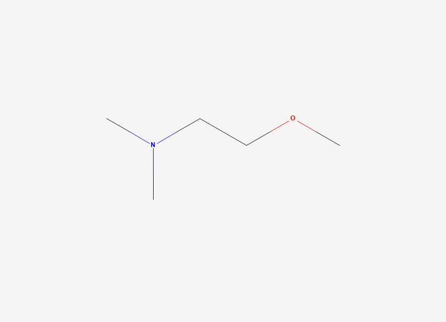 Two-dimensional chemical structure of N,N-Dimethyl-2-methoxyethylamine