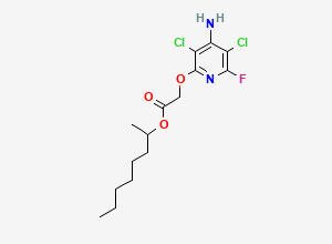 Two-dimensional chemical structure of Fluroxypyr-1-methylheptyl Ester, CAS 81406-37-3