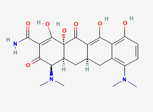 Two-dimensional chemical structure of Minocycline EP Impurity A / 4-Epi Minocycline, CAS 43168-51-0