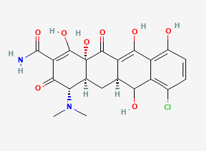 Two-dimensional chemical structure of Chlortetracycline Impurity 13