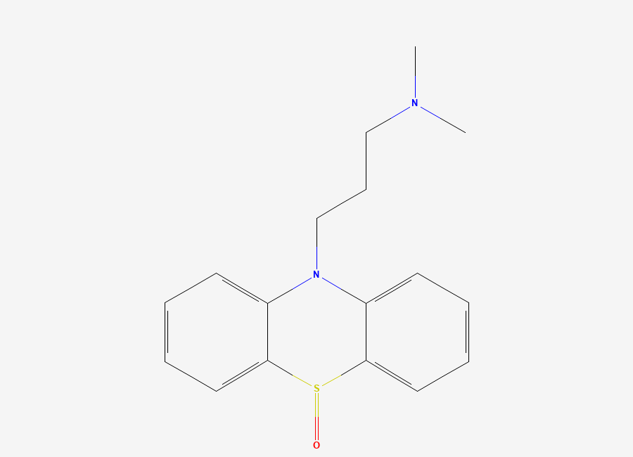 Two-dimensional chemical structure of Promazine EP Impurity A/ Promazine Sulfoxide, CAS 146-21-4