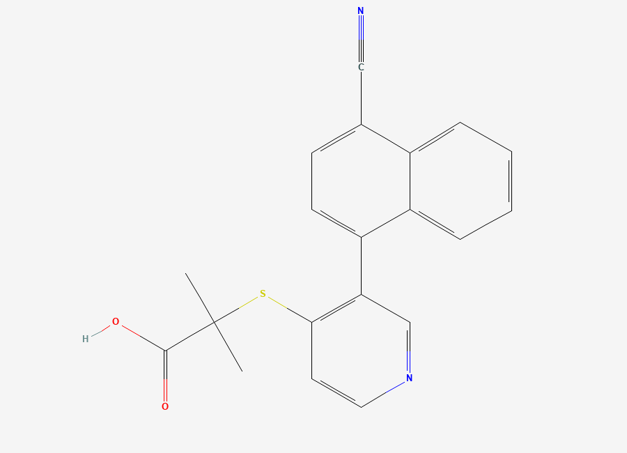 Two-dimensional chemical structure of Verinurad