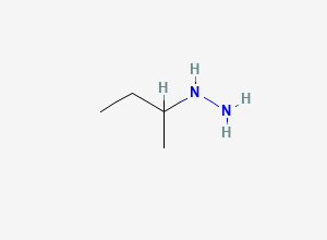 Two-dimensional chemical structure of sec-Butylhydrazine