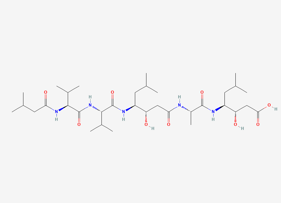 Two-dimensional chemical structure of Pepstatin