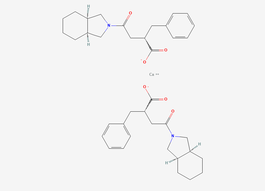 Two-dimensional chemical structure of Mitiglinide Calcium
