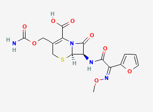Two-dimensional chemical structure of Cefuroxime, CAS 55268-75-2