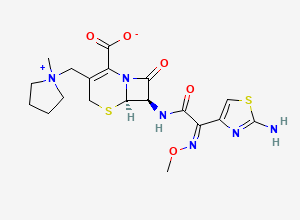Two-dimensional chemical structure of Cefepime
