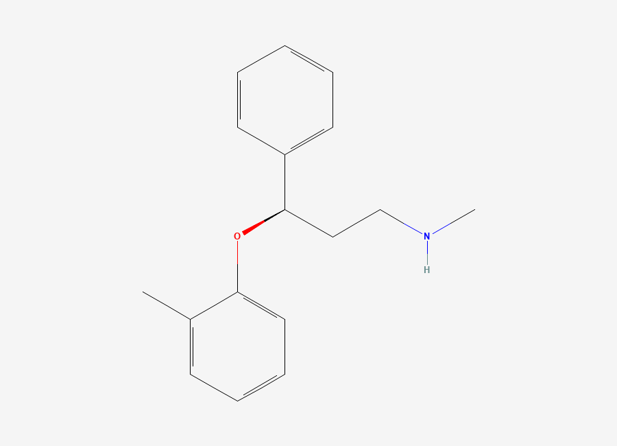 Two-dimensional chemical structure of Atomoxetine, CAS 83015-26-3