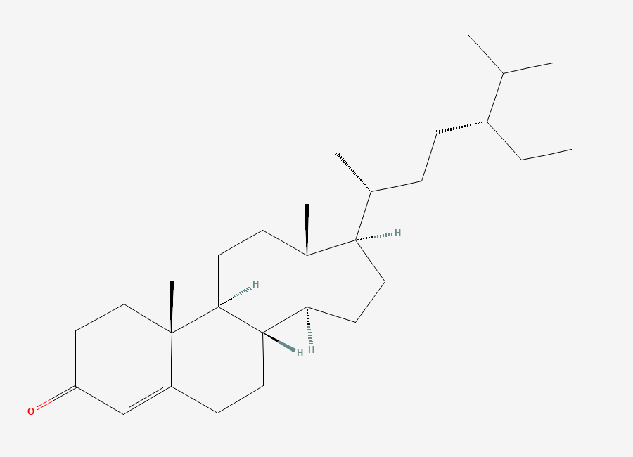 Two-dimensional chemical structure of Stigmast-4-en-3-one
