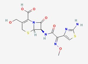 Two-dimensional chemical structure of Cefotaxime Impurity 20