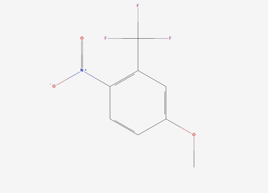 Two-dimensional chemical structure of 5-Methoxy-2-nitrobenzotrifluoride