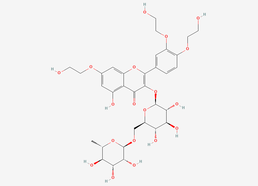 Two-dimensional chemical structure of Troxerutin