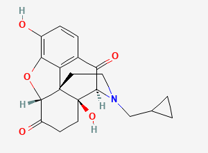 Two-dimensional chemical structure of Naltrexone EP Impurity I / 10-Ketonaltrexone, CAS 96445-14-6