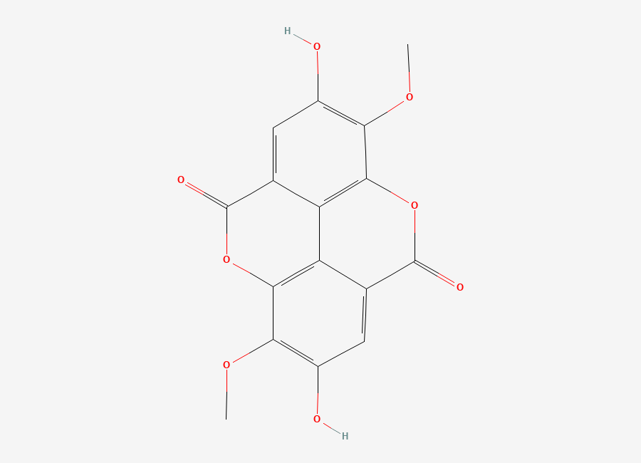 Two-dimensional chemical structure of 3,3'-di-O-Methylellagic acid