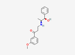 Two-dimensional chemical structure of (-)-Oxyfedrine