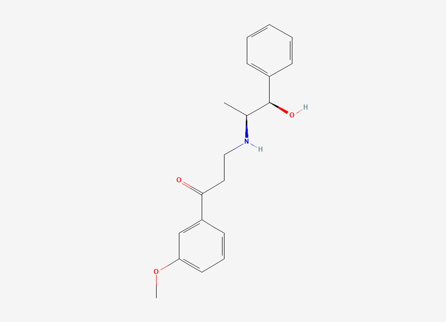 Two-dimensional chemical structure of (-)-Oxyfedrine