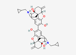 Two-dimensional chemical structure of 2,2’-Bisnalmefene, CAS 176220-84-1