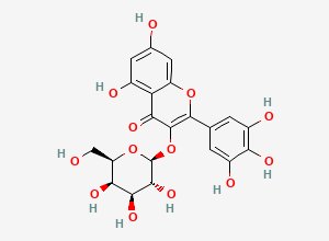 Two-dimensional chemical structure of Myricetin 3-O-galactoside