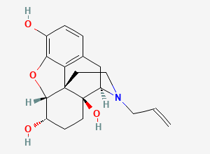 Two-dimensional chemical structure of 6 Alpha-naloxol