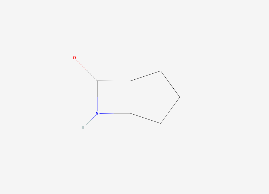 Two-dimensional chemical structure of 6-Azabicyclo(3.2.0)heptan-7-one