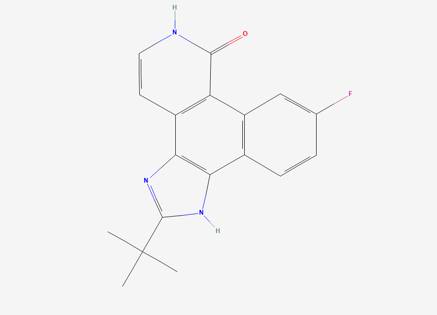Two-dimensional chemical structure of Pyridone 6