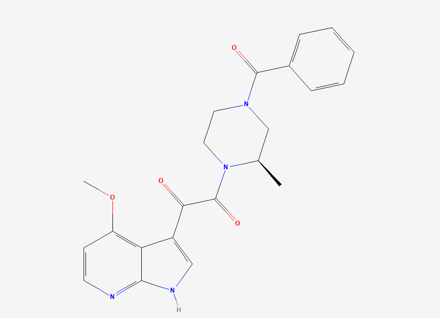Two-dimensional chemical structure of Bms-378806