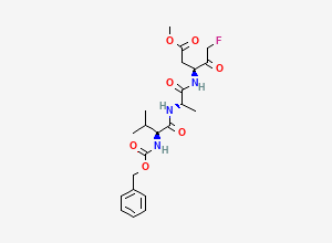Two-dimensional chemical structure of Z-VAD-fmk