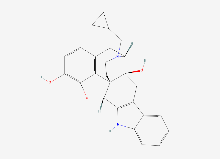 Two-dimensional chemical structure of Naltrindole