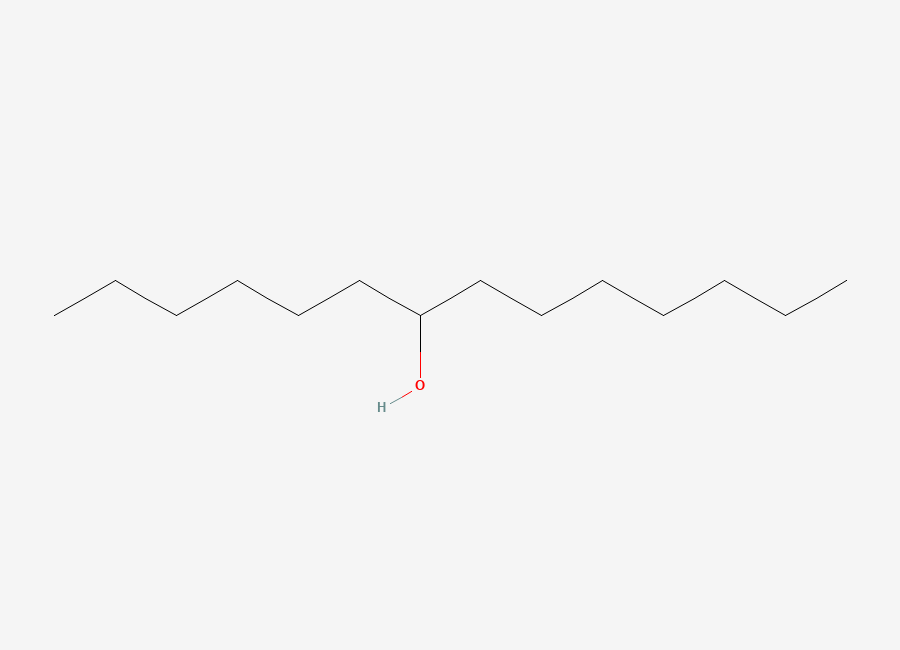 Two-dimensional chemical structure of 7-Tetradecanol
