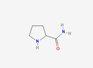 Two-dimensional chemical structure of Pyrrolidine-2-carboxamide