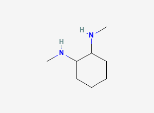Two-dimensional chemical structure of 1-N,2-N-dimethylcyclohexane-1,2-diamine