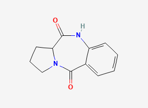 Two-dimensional chemical structure of Cycloanthranilylproline