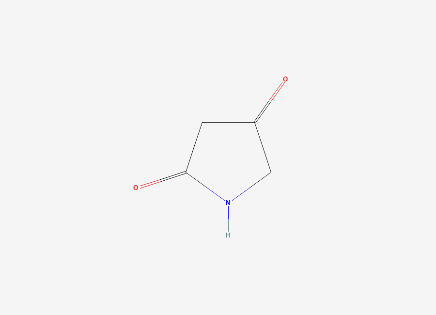 Two-dimensional chemical structure of 2,4-Pyrrolidinedione