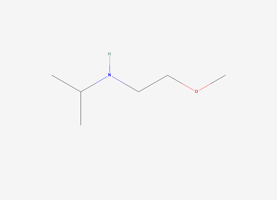 Two-dimensional chemical structure of N-(2-Methoxyethyl)isopropylamine