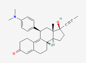 Two-dimensional chemical structure of Mifepristone (1443759), CAS 84371-65-3