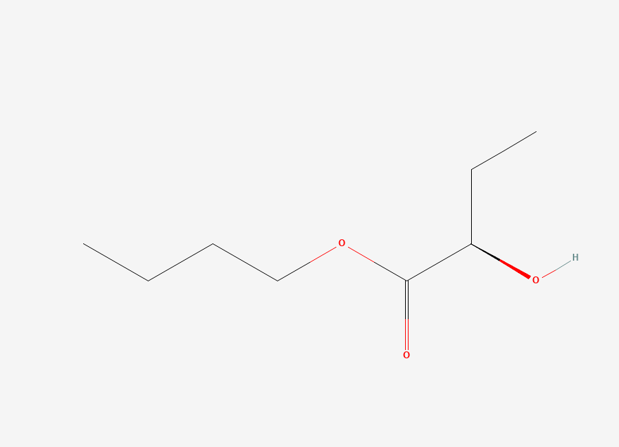 Two-dimensional chemical structure of Butyl (R)-2-hydroxybutanoate, CAS 928835-95-4