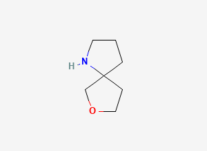 Two-dimensional chemical structure of 7-Oxa-1-azaspiro(4.4)nonane