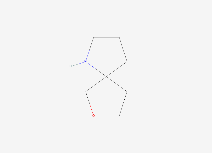 Two-dimensional chemical structure of 7-Oxa-1-azaspiro(4.4)nonane