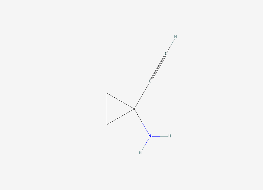Two-dimensional chemical structure of 1-Ethynylcyclopropan-1-amine