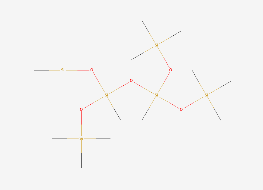 Two-dimensional chemical structure of 1,1,1,3,5,7,7,7-Octamethyl-3,5-bis(trimethylsiloxy)tetrasiloxane