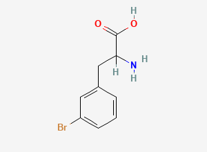Two-dimensional chemical structure of 2-Amino-3-(3-bromophenyl)propanoic acid